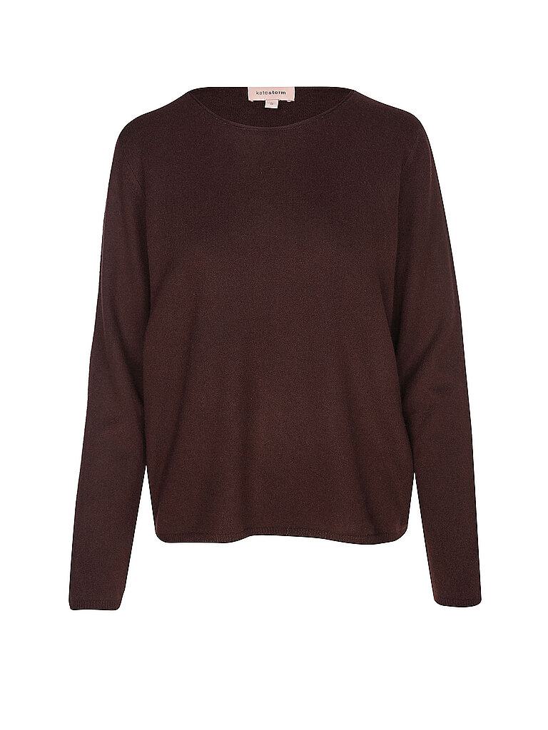 Kaschmirpullover dunkelrot L damen