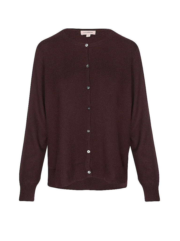 Kaschmircardigan dunkelrot S damen