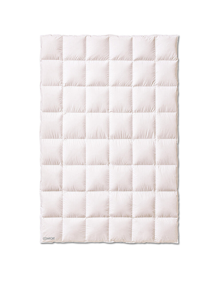 KAUFFMANN Einzieh-Daunendecke COMFORT 140x200cm  480g medium Weiss weiss