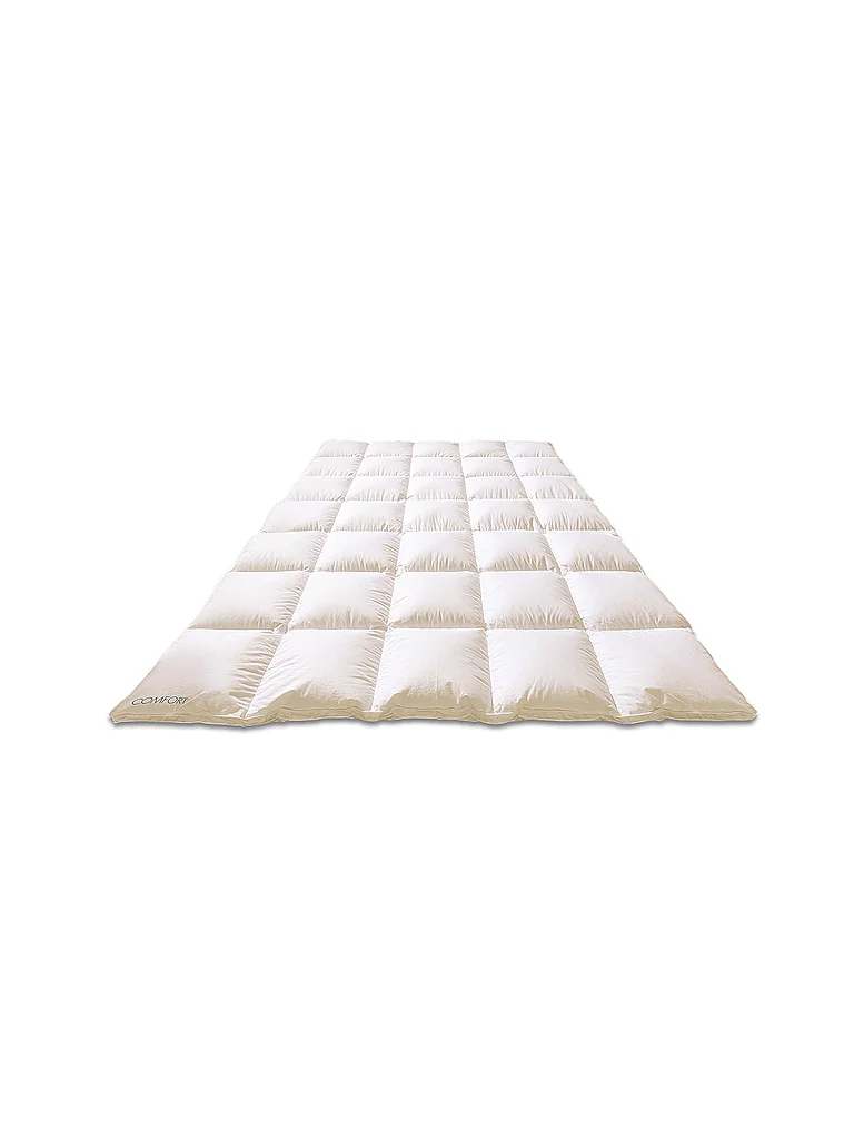 KAUFFMANN Couette à carreaux en duvet 140x200cm COMFOFT Blanc blanc