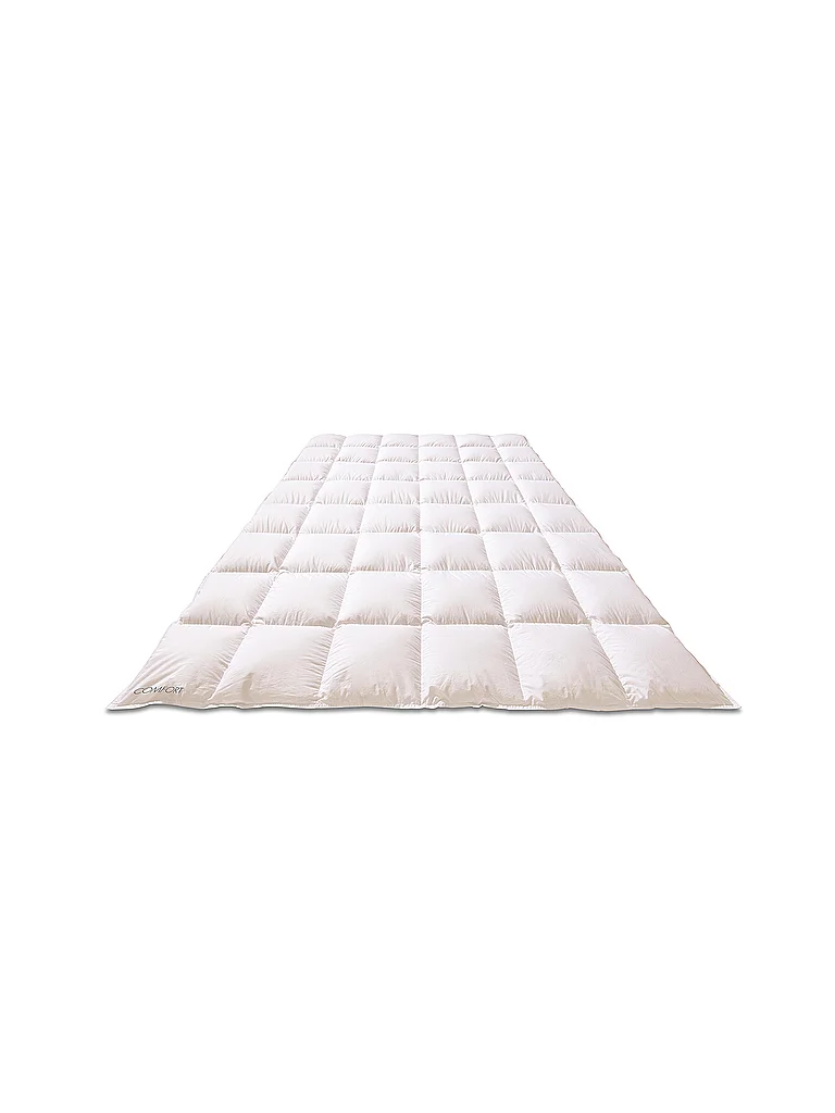 KAUFFMANN Edredón de plumón 140x220cm COMFORT Medium Blanco blanco