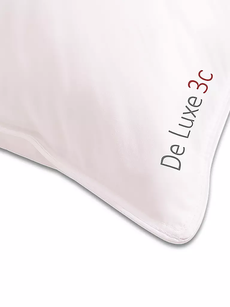 KAUFFMANN | De Luxe 3c Trio 3-Kammer-Kissen 40x80cm 500g/2x40g | weiss