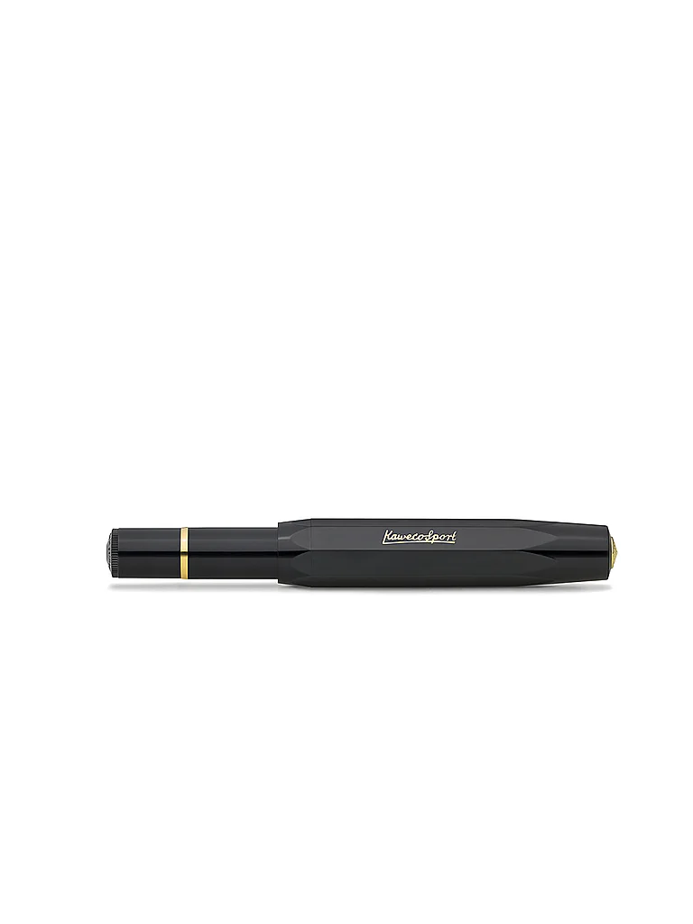 KAWECO Füllhalter Piston Sport Classic Black/Gold B schwarz