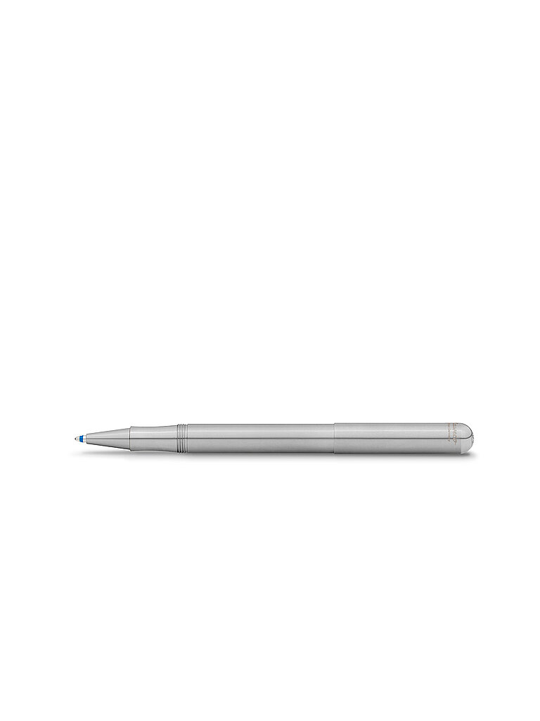 KAWECO Kugelschreiber mit Kappe STAINLESS STEEL silber