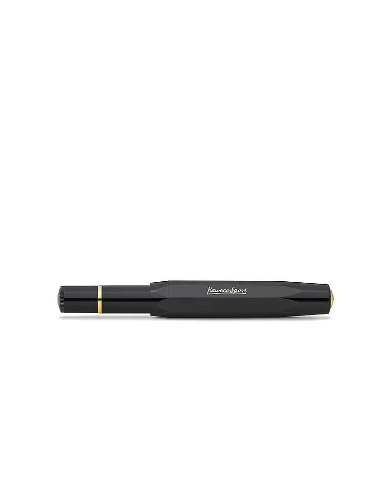 KAWECO Füllhalter PISTON SPORT CLASSIC Black Gold  schwarz