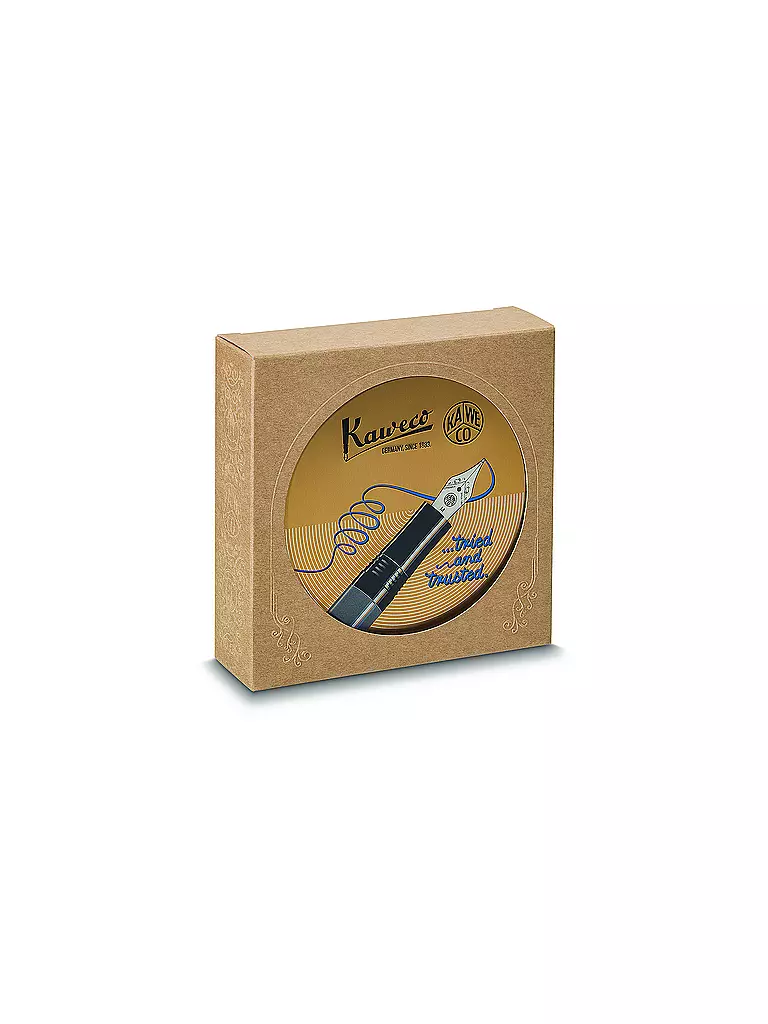 KAWECO | Füllhalter Pioston Sport Al Black/Gold M | schwarz