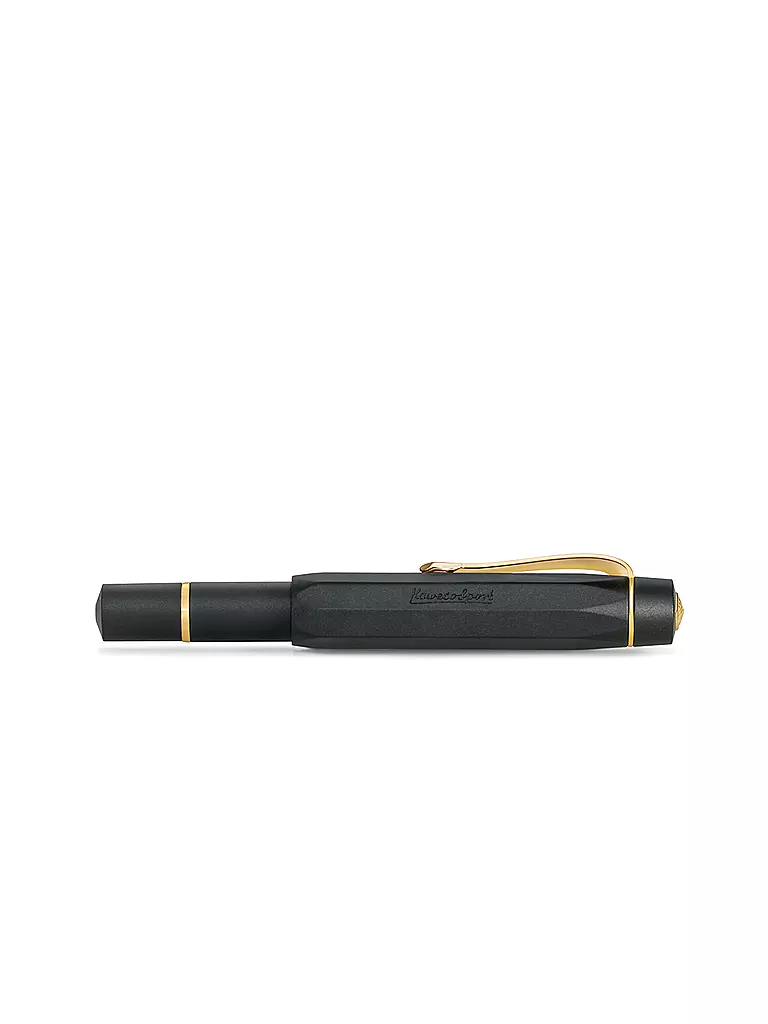 KAWECO | Füllhalter Pioston Sport Al Black/Gold M | schwarz