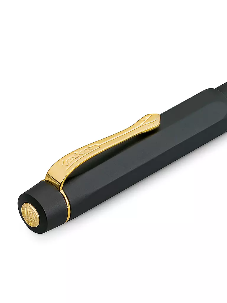 KAWECO | Füllhalter Pioston Sport Al Black/Gold M | schwarz
