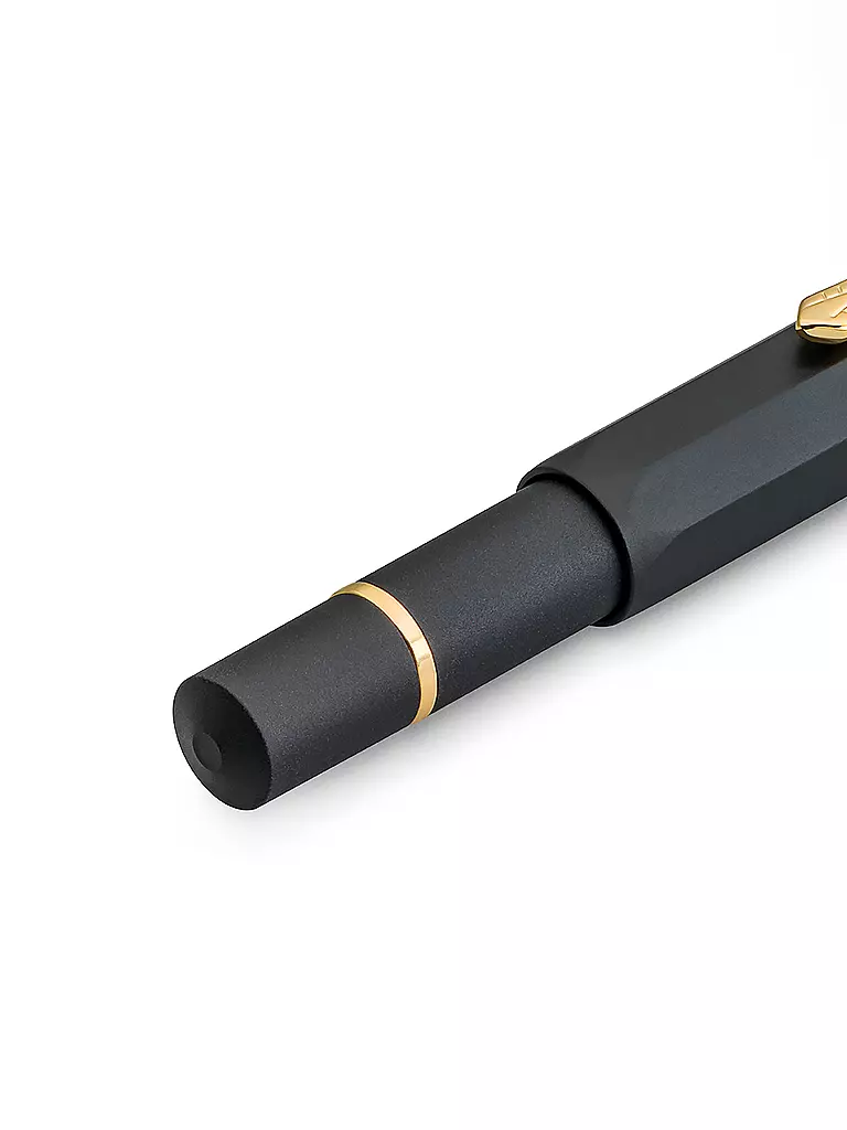 KAWECO | Füllhalter Pioston Sport Al Black/Gold M | schwarz