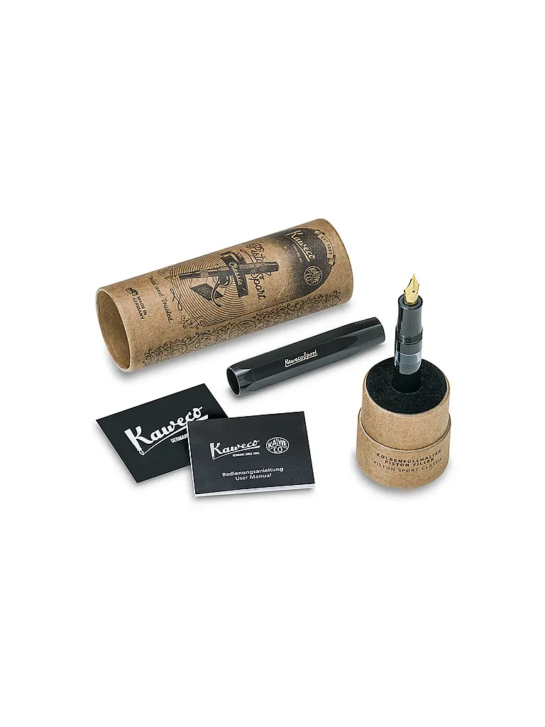 KAWECO | Füllhalter PISTON SPORT CLASSIC Black Gold | 