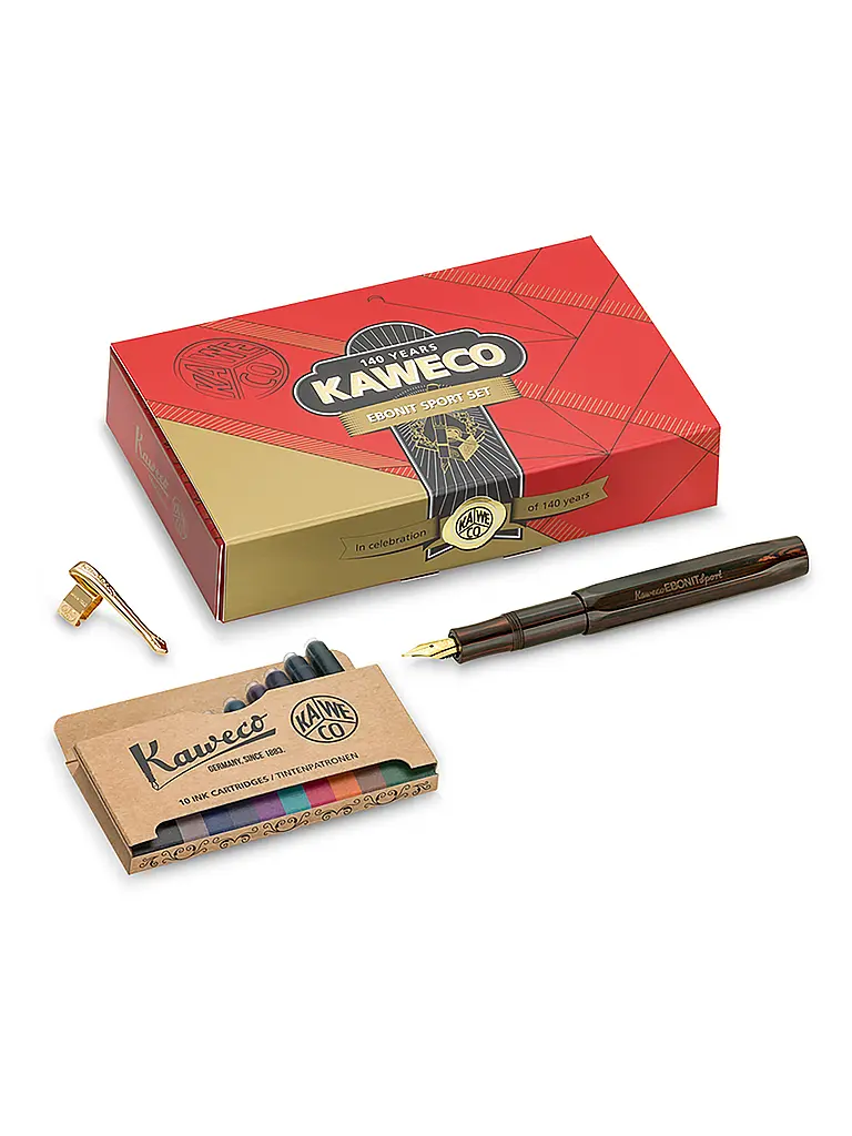 KAWECO | Füllhalter Set EBONIT Set Fein | 