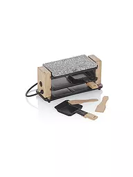 KELA | Raclette Hot Stone BEDRETTO für 2 Personen Granit / Holz | grau