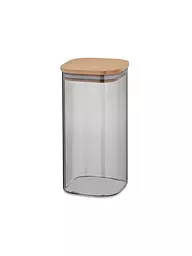 KELA | Vorratsdose 1,5l  NEA Glas/Buche | grau