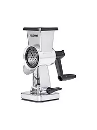 KELOMAT | Nuss- und Gemüsereibe Edelstahl mit 3 Trommeln  | Silber