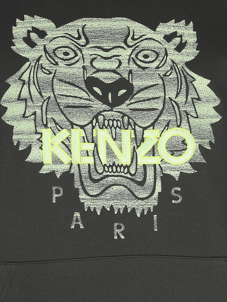 KENZO | Kapuzen-Sweater - Hoodie Tiger | grün