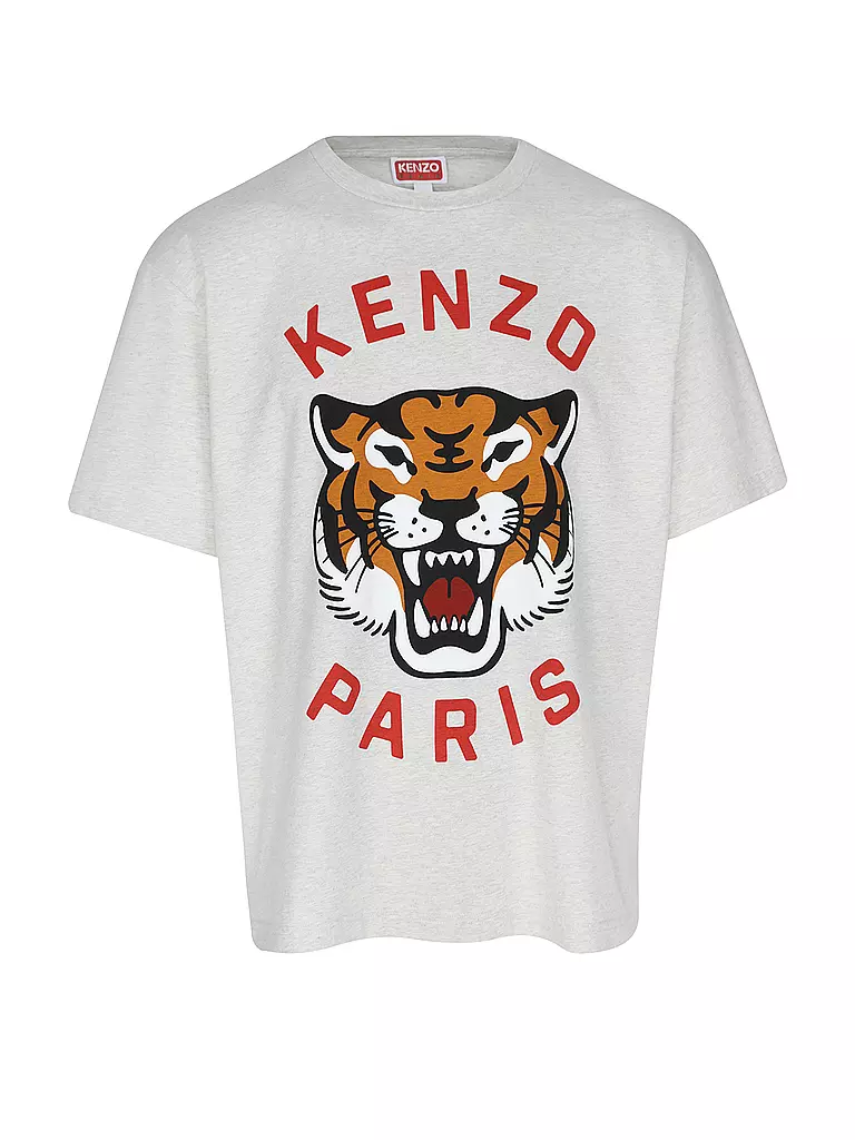 KENZO | T-Shirt LUCKY TIGER  | hellgrau