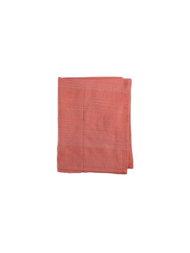 KERSTEN | Plaid - Tagesdecke "Throw Cotton" 130x170cm (Orange) | orange