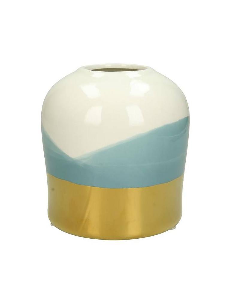 KERSTEN | Vase "Dolomite" 14x17,7cm | blau