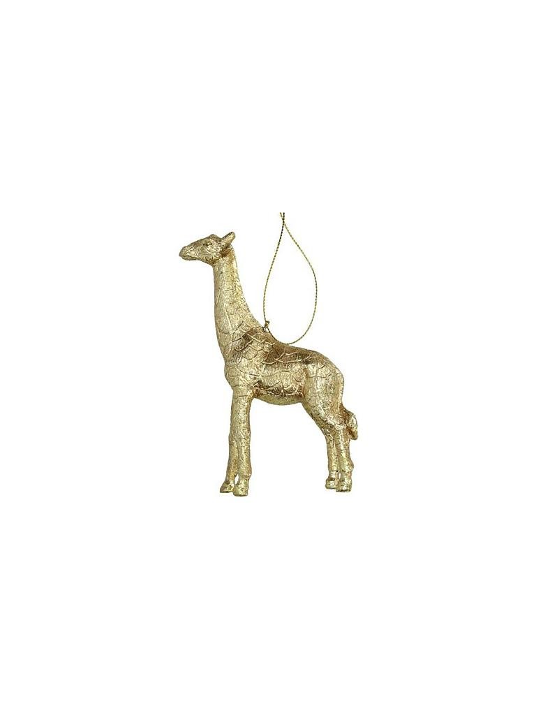 KERSTEN | Weihnachts-Anhänger Giraffe 13,3cm | gold