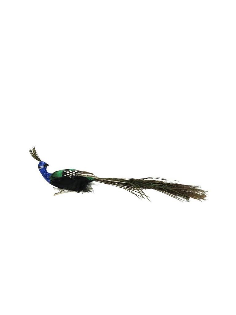 KERSTEN | Weihnachts-Anhänger Peacock Feather 30cm | petrol