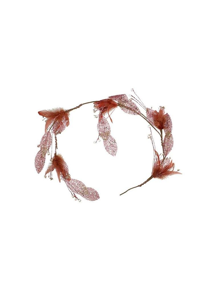 KERSTEN | Weihnachts-Girlande Feather 120cm | pink