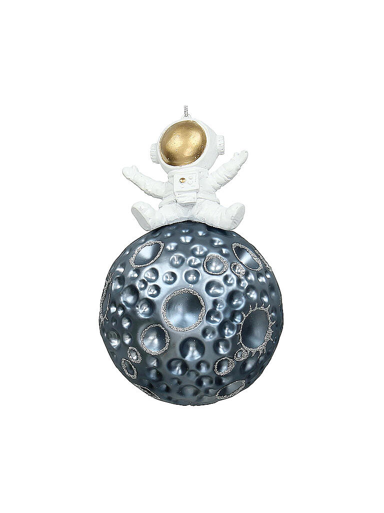 KERSTEN | Weihnachtsschmuck  Spaceman Glas 11,8cm | blau