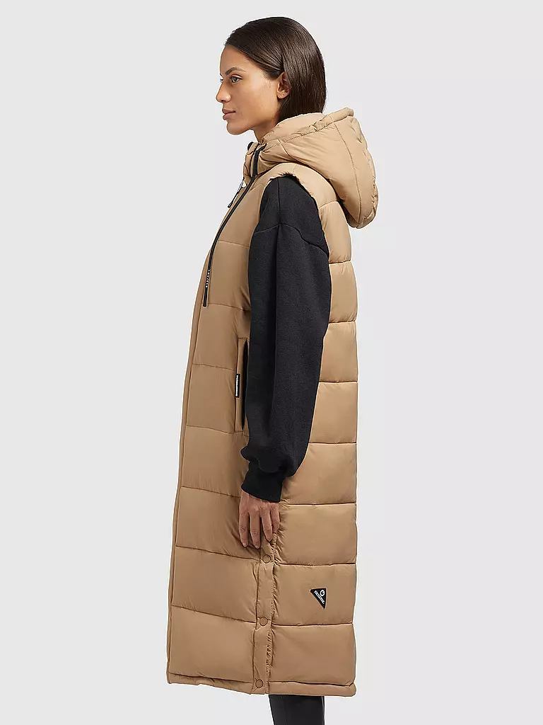 KHUJO | Steppgilet THE MAGNETA MATT | schwarz