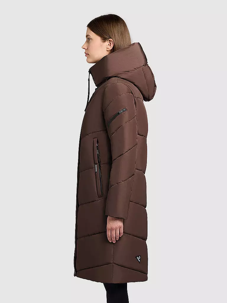 KHUJO | Steppmantel JANGE | braun