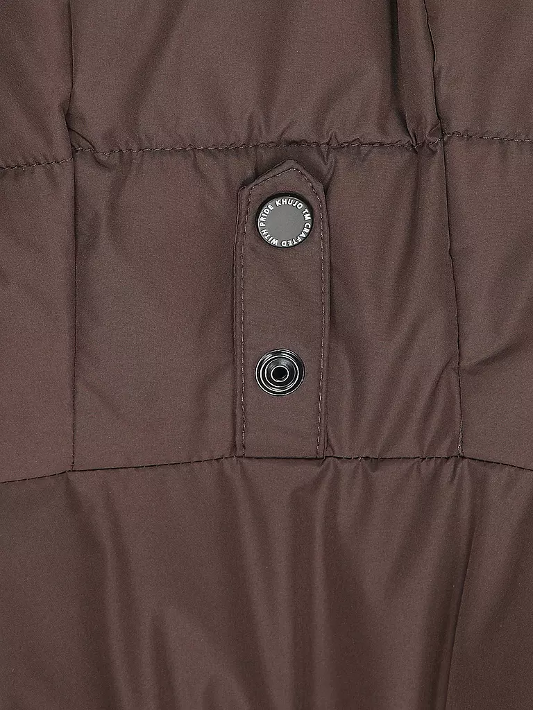 KHUJO | Steppmantel JANGE | braun