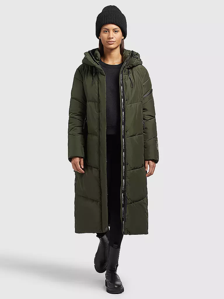 KHUJO | Steppmantel | olive