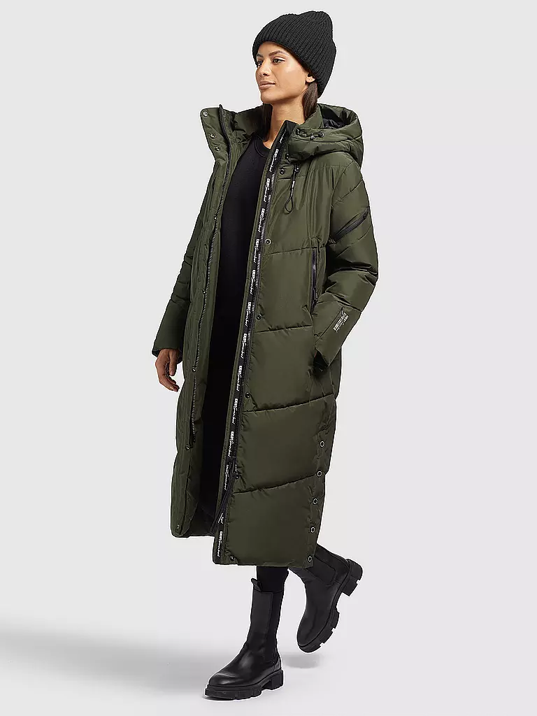KHUJO | Steppmantel | olive