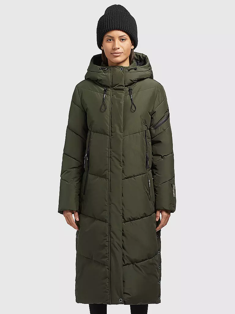 KHUJO | Steppmantel | olive