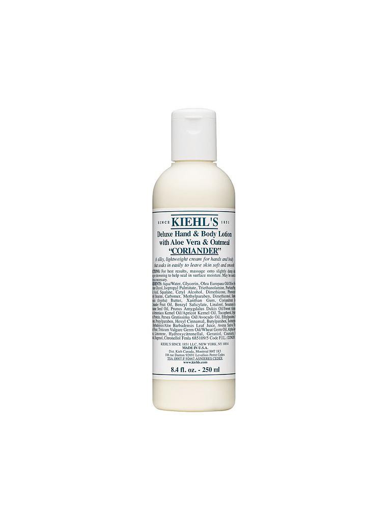 KIEHL'S | Deluxe Hand & Body Lotion with Aloe Vera & Oatmeal - Coriander 250ml | keine Farbe