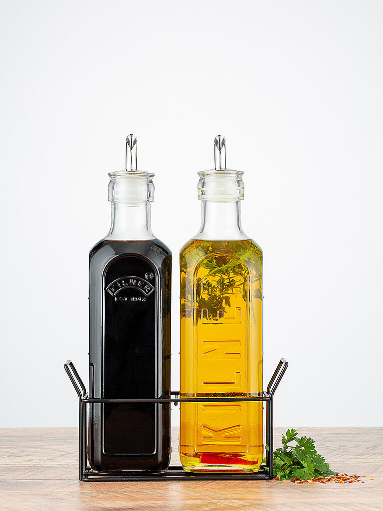 KILNER | Öl- und Essigflaschen Set 0,6 | transparent