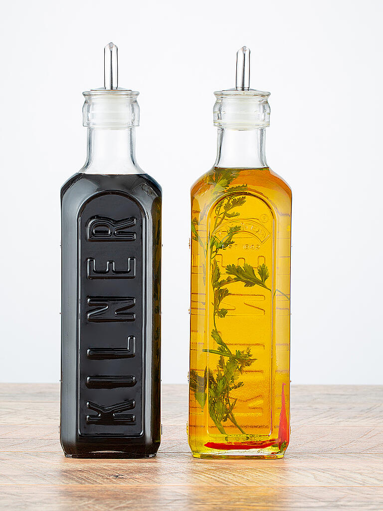 KILNER | Öl- und Essigflaschen Set 0,6 | transparent