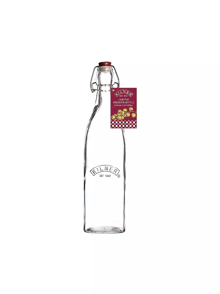 KILNER | Drahtbügelflasche 550ml | silber