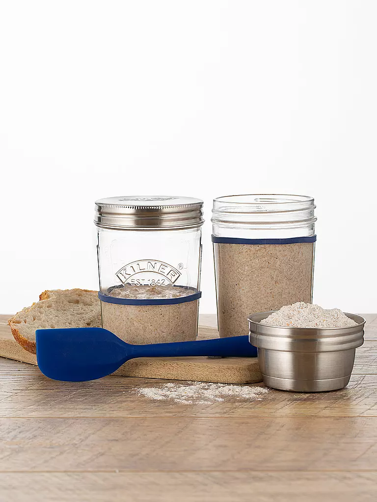 KILNER | Sauerteig-Starter-Set 2 x 0,35l | transparent