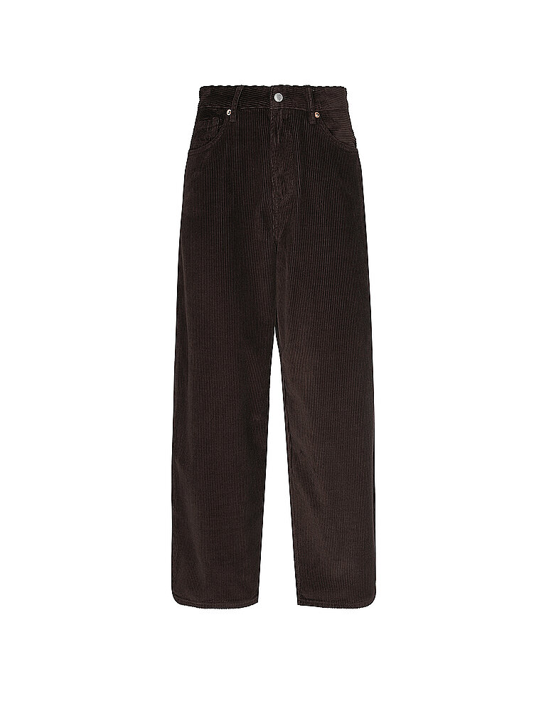 KINGS OF INDIGO Cordhose Barrel Leg LEILA braun | 25