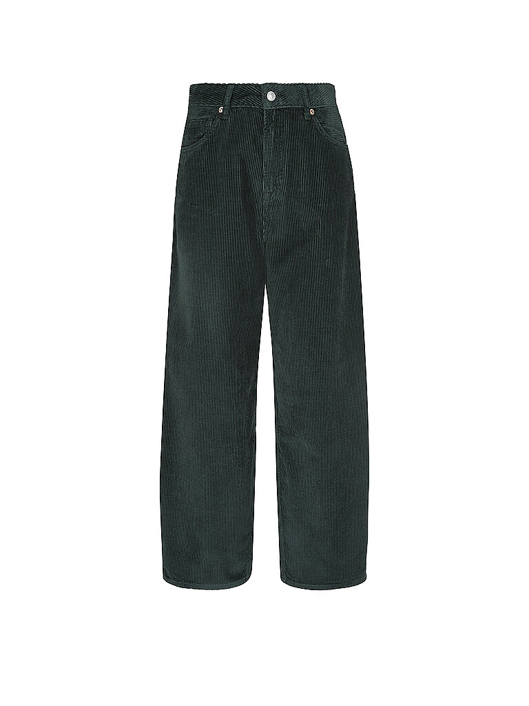 KINGS OF INDIGO Hose Barrel Leg LEILA dunkelgrün | 26