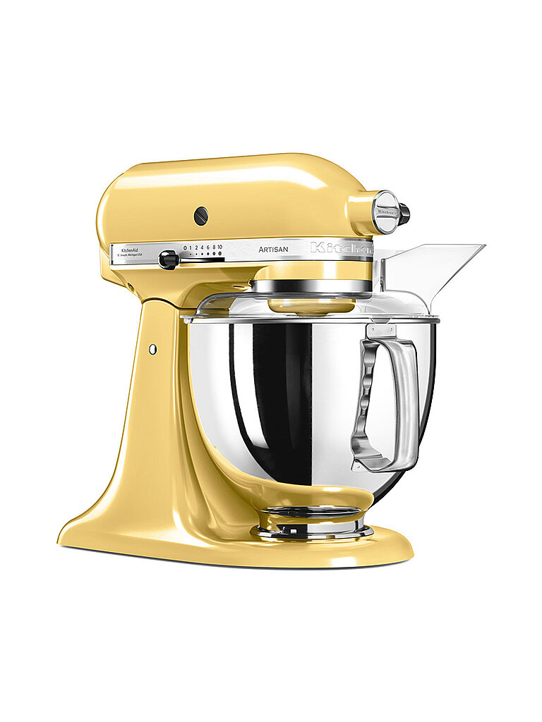 kitchenaid küchenmaschine artisan 175 4,8l 300 watt 5ksm175psemy (pastellgelb) gelb