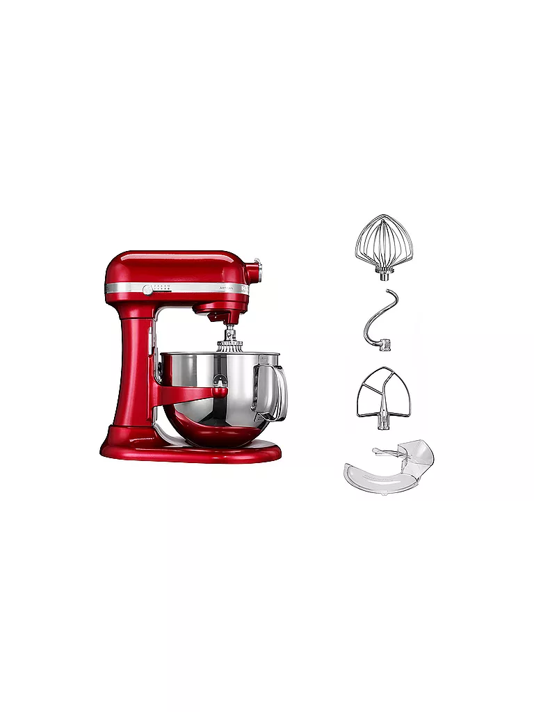 KITCHENAID | Küchenmaschine mit Schüsselheber "Artisan" 6,9l 5KSM7580X (Empire Rot) | rot