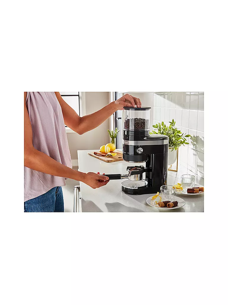 KITCHENAID | Kaffeemühle Artisan 5KCG8433EOB Onyx Schwarz | schwarz