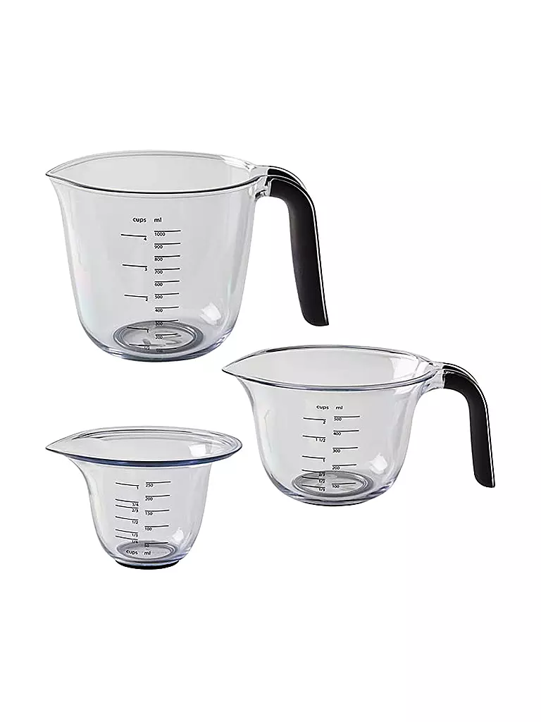 KITCHENAID Messbecher VE12 Set 3tlg Schwarz