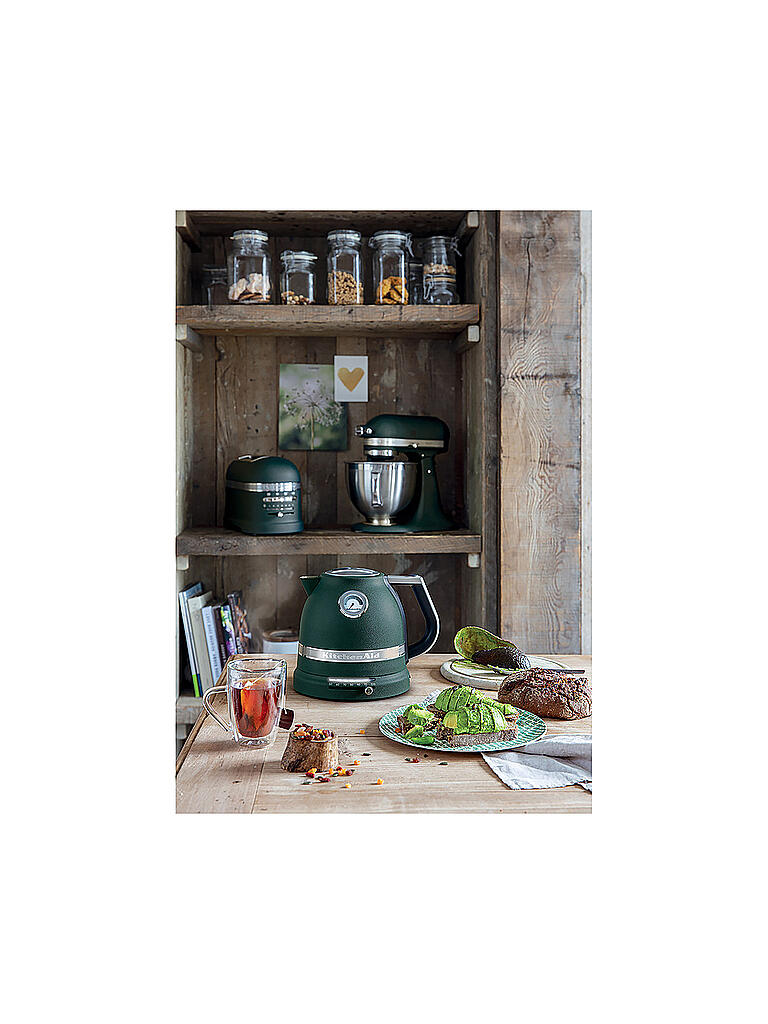 KITCHENAID Wasserkocher Artisan 1,5l 5KEK1522EPP Pepple Palm grün