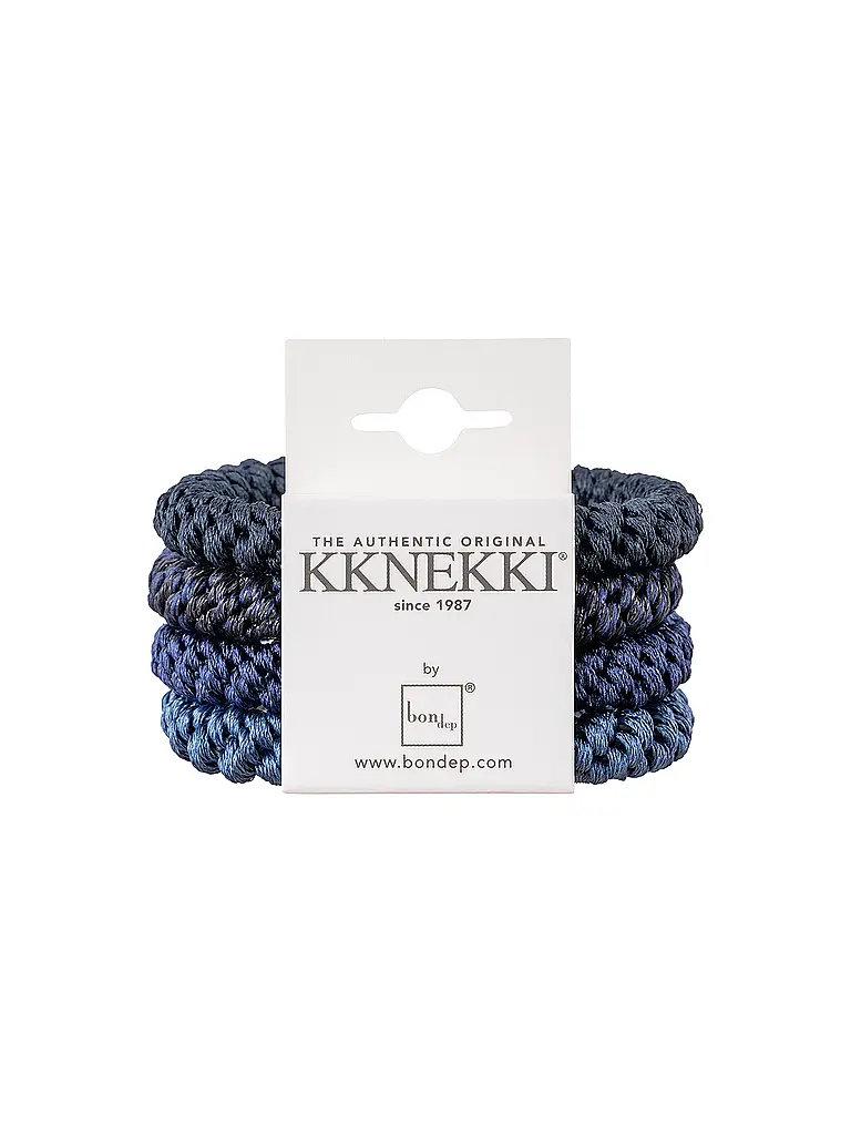 KKNEKKI | Haargummi 4er Pkg BUNDLE 29 | dunkelblau