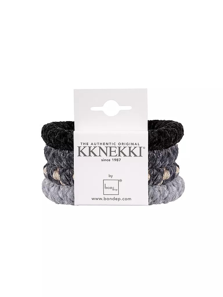 KKNEKKI | Haargummi 4er Pkg BUNDLE 56 | schwarz