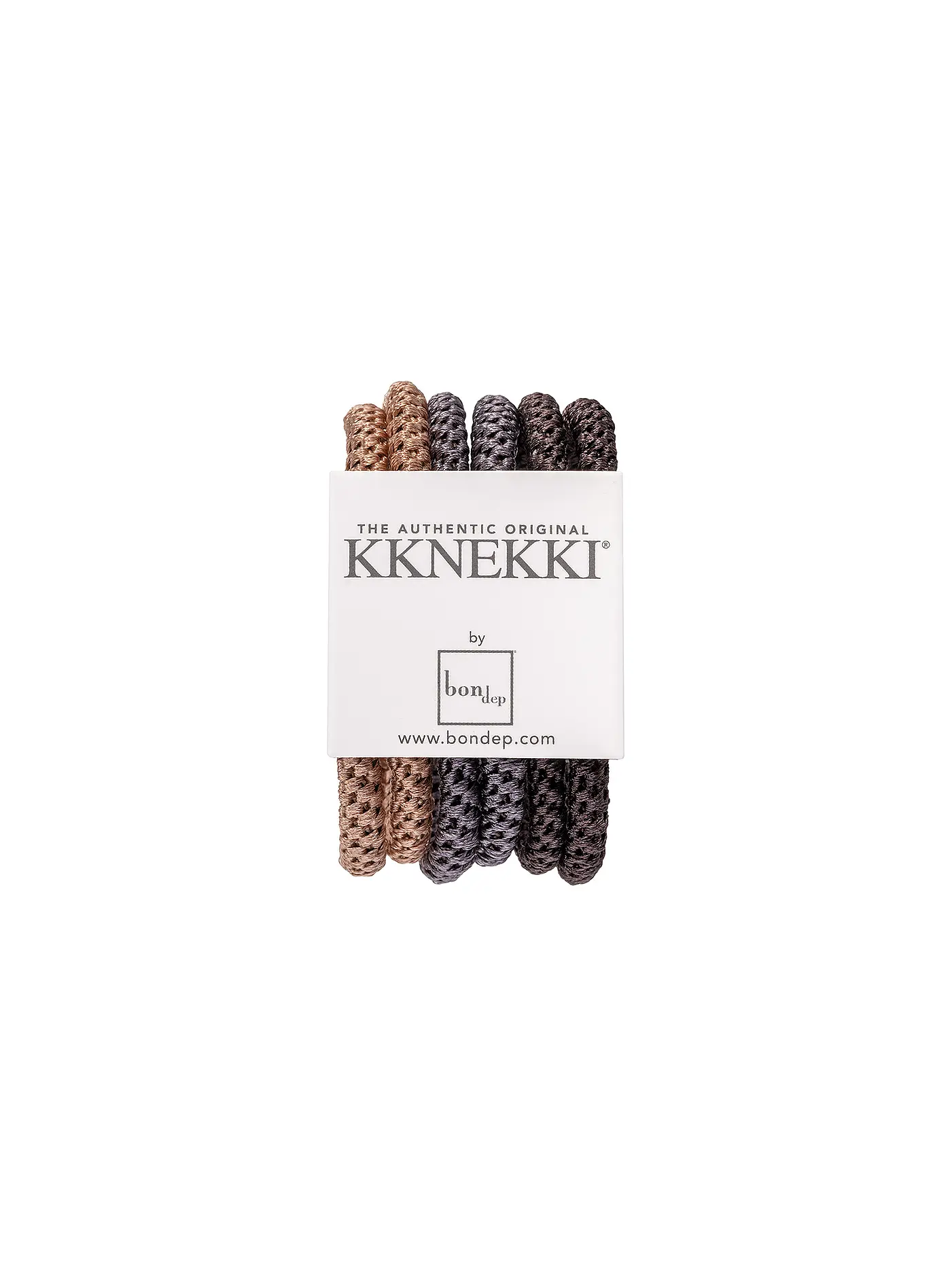 KKNEKKI | Haargummi 6er Pkg BUNDLE 9 | braun