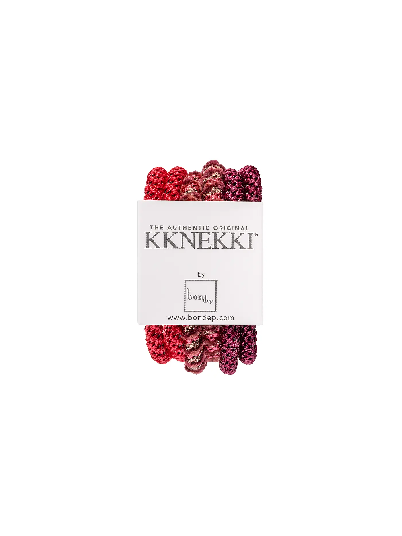 KKNEKKI | Haargummi 6er Pkg BUNDLE 9 | dunkelrot
