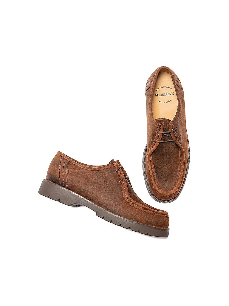 KLEMAN | Schnürschuhe PADROR EC WAXED | Braun
