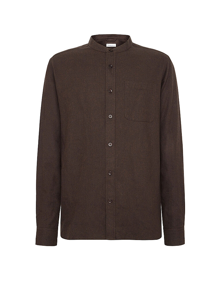KNOWLEDGE COTTON APPAREL Flanellhemd  braun | S